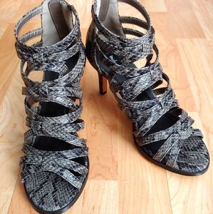 Sexy Faux Snake Skin Heels by Michael Antonio